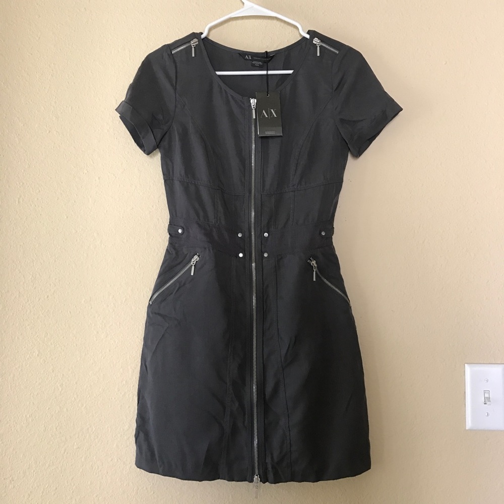 Armani exchange gray dress